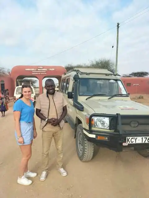 Tourist at Amboseli National Park