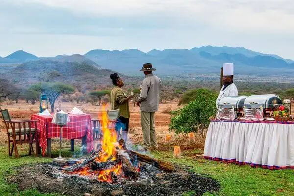 Tourist at Kilaguni Serena
